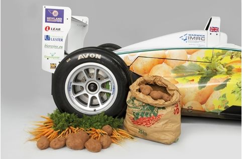 спорткар из овощей